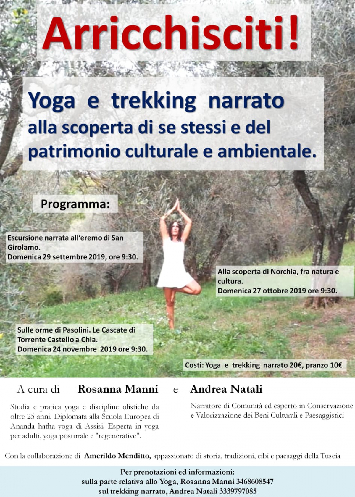 Yoga e trekking narrato